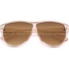 image:imageSOJOS Trendy Oversized Sunglasses for WomenRetro Big Large Shades Sun Glasses SJ2708Light Brown Frame Brown Grading Lens