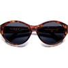 image:imageSOJOS 2026 Trendy Oval Polarized Sunglasses for Women Classic SJ2702  Round Retro UV Protection ShadeTortoiseBlue Lens