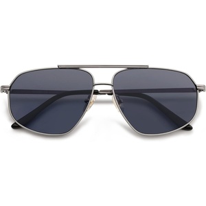 image:imageSOJOS Retro Hexagon Aviator Sunglasses for Women Men Trendy Vintage UV400 Protection Shades SJ1200GunmetalDark Grey