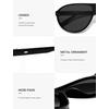 image:imageSOJOS Oversized Aviator Polarized Round Sunglasses Womens Men SJ2726  Retro trendy UV400 protection lenses driving outdoor activitiesBlackGrey