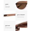 image:imageSOJOS Oversized Aviator Polarized Round Sunglasses Womens Men SJ2726  Retro trendy UV400 protection lenses driving outdoor activitiesBrownBrown