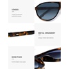 image:imageSOJOS Oversized Aviator Polarized Round Sunglasses Womens Men SJ2726  Retro trendy UV400 protection lenses driving outdoor activitiesLeopardBlue Grading