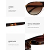 image:imageSOJOS Oversized Aviator Polarized Round Sunglasses Womens Men SJ2726  Retro trendy UV400 protection lenses driving outdoor activitiesTortoiseBrown Grading