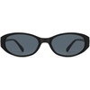 image:imageSOJOS Retro Oval Sunglasses for Women Men SJ2763  Trendy Narrow Chic UV400 SunniesBlackGrey Lens
