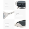 image:imageSOJOS Retro Oval Sunglasses for Women Men SJ2763  Trendy Narrow Chic UV400 SunniesWhiteGrey Lens
