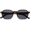 image:imageSOJOS Retro Square Polarized Sunglasses Womens Men SJ2674  Trendy 70s Thin Slim Shades Sunnies For Daily Wear Travel Beach Outdoor AccessoriesTortoise Frame Grey Lens