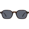image:imageSOJOS Retro Square Polarized Sunglasses Womens Men SJ2674  Trendy 70s Thin Slim Shades Sunnies For Daily Wear Travel Beach Outdoor AccessoriesTortoise Frame Grey Lens