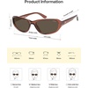 image:imageSOJOS Trendy Oval Sunglasses for Women Men Ladies Shades SJ2700  Wrap Around Y2K Designer UV400 Sun GlassesPink BrownBrown