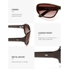 image:imageSOJOS Trendy Oval Sunglasses for Women Men Ladies Shades SJ2700  Wrap Around Y2K Designer UV400 Sun GlassesRedGrading Red