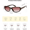 image:imageSOJOS Trendy Oval Sunglasses for Women Men Ladies Shades SJ2700  Wrap Around Y2K Designer UV400 Sun GlassesRedGrading Red