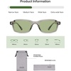 image:imageSOJOS Trendy Rectangle TR90 Polarized Sunglasses for Women Men SJ2711  Unisex design lightweight flexible frame UV400 protection scratch resistant lenses driving fishing golf outdoor activitiesClear GreyGreen