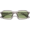 image:imageSOJOS Trendy Rectangle TR90 Polarized Sunglasses for Women Men SJ2711  Unisex design lightweight flexible frame UV400 protection scratch resistant lenses driving fishing golf outdoor activitiesClear GreyGreen