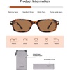 image:imageSOJOS Trendy Rectangle TR90 Polarized Sunglasses for Women Men SJ2711  Unisex design lightweight flexible frame UV400 protection scratch resistant lenses driving fishing golf outdoor activitiesAmberBrown