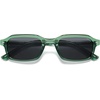 image:imageSOJOS Trendy Rectangle TR90 Polarized Sunglasses for Women Men SJ2711  Unisex design lightweight flexible frame UV400 protection scratch resistant lenses driving fishing golf outdoor activitiesGreenGrey