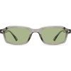image:imageSOJOS Trendy Rectangle TR90 Polarized Sunglasses for Women Men SJ2711  Unisex design lightweight flexible frame UV400 protection scratch resistant lenses driving fishing golf outdoor activitiesClear GreyGreen