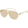 image:imageSOJOS Oversized Aviator Polarized Round Sunglasses Womens Men SJ2726  Retro trendy UV400 protection lenses driving outdoor activitiesChampagneLight Brown