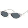 image:imageSOJOS Retro Oval Sunglasses for Women Men SJ2763  Trendy Narrow Chic UV400 SunniesWhiteGrey Lens