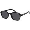 image:imageSOJOS Retro Square Polarized Sunglasses Womens Men SJ2674  Trendy 70s Thin Slim Shades Sunnies For Daily Wear Travel Beach Outdoor AccessoriesBlack Frame Grey Lens