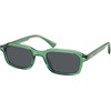 image:imageSOJOS Trendy Rectangle TR90 Polarized Sunglasses for Women Men SJ2711  Unisex design lightweight flexible frame UV400 protection scratch resistant lenses driving fishing golf outdoor activitiesGreenGrey