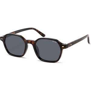 image:imageSOJOS Retro Square Polarized Sunglasses Womens Men SJ2674  Trendy 70s Thin Slim Shades Sunnies For Daily Wear Travel Beach Outdoor AccessoriesTortoise Frame Grey Lens