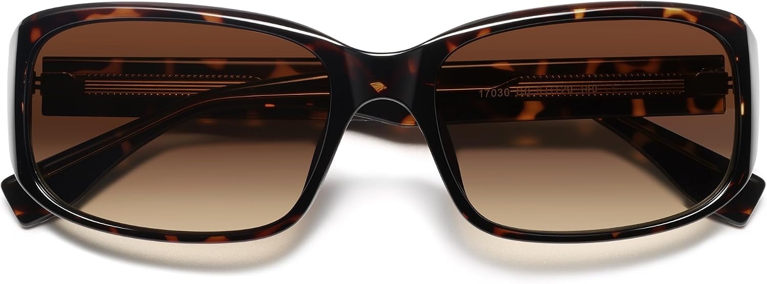 image:imageSOJOS Vintage Square Sunglasses for Women Men Retro Wrap Around Sunnies for Driving UV Protections SJ2764TortoiseBrown Grading