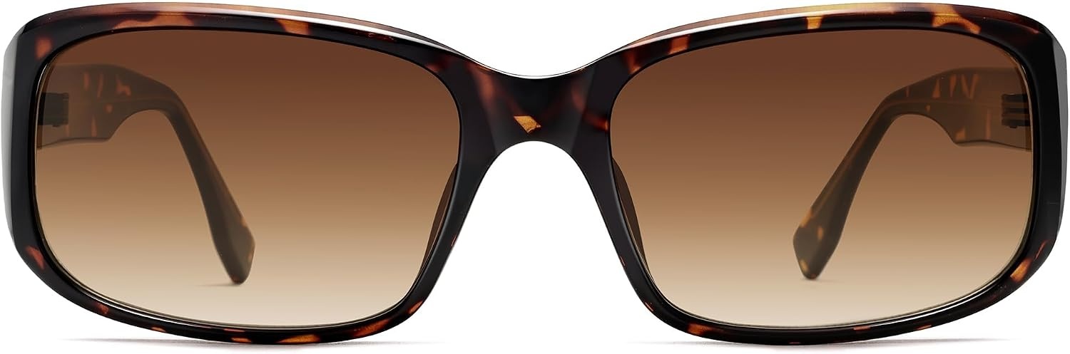 image:imageSOJOS Vintage Square Sunglasses for Women Men Retro Wrap Around Sunnies for Driving UV Protections SJ2764TortoiseBrown Grading