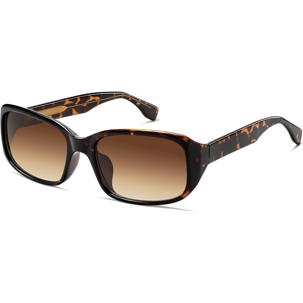 image:imageSOJOS Vintage Square Sunglasses for Women Men Retro Wrap Around Sunnies for Driving UV Protections SJ2764TortoiseBrown Grading