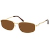 image:imageSOJOS 2026 Square Metal Sunglasses for Women UV400 Shades SJ1293  Protection Driving Fishing EyewearGoldBrown