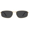 image:imageSOJOS 2026 Square Metal Sunglasses for Women UV400 Shades SJ1293  Protection Driving Fishing EyewearGoldGrey