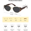 image:imageSOJOS Chic Polarized Oval Cat Eye Trendy Sunglasses for Women MenMedium  Stainless Steel FramesUltra LightampFlexible TR90 TemplesUV400 protection TAC LensesAdjustable Nose PadsIdeal for Daily UseTortoisegrey