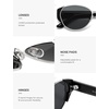 image:imageSOJOS Chic Polarized Oval Cat Eye Trendy Sunglasses for Women MenMedium  Stainless Steel FramesUltra LightampFlexible TR90 TemplesUV400 protection TAC LensesAdjustable Nose PadsIdeal for Daily UseBlackgrey