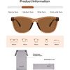 image:imageSOJOS Classic Square TR90 Polarized Sunglasses for Women Men SJ2713  Unisex running driving fishing golf outdoor activities lightweight frame UV400 protection multiple fashion colorsClear BrownBrown