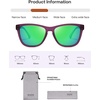 image:imageSOJOS Classic Square TR90 Polarized Sunglasses for Women Men SJ2713  Unisex running driving fishing golf outdoor activities lightweight frame UV400 protection multiple fashion colorsPurpleGreen