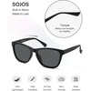 image:imageSOJOS Classic Square TR90 Polarized Sunglasses for Women Men SJ2713  Unisex running driving fishing golf outdoor activities lightweight frame UV400 protection multiple fashion colorsBlackGrey