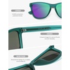 image:imageSOJOS Classic Square TR90 Polarized Sunglasses for Women Men SJ2713  Unisex running driving fishing golf outdoor activities lightweight frame UV400 protection multiple fashion colorsGreenPurple Green