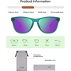 image:imageSOJOS Classic Square TR90 Polarized Sunglasses for Women Men SJ2713  Unisex running driving fishing golf outdoor activities lightweight frame UV400 protection multiple fashion colorsGreenPurple Green