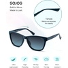 image:imageSOJOS Classic Square TR90 Polarized Sunglasses for Women Men SJ2713  Unisex running driving fishing golf outdoor activities lightweight frame UV400 protection multiple fashion colorsBlueBlue