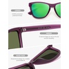 image:imageSOJOS Classic Square TR90 Polarized Sunglasses for Women Men SJ2713  Unisex running driving fishing golf outdoor activities lightweight frame UV400 protection multiple fashion colorsPurpleGreen