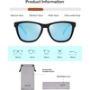 image:imageSOJOS Classic Square TR90 Polarized Sunglasses for Women Men SJ2713  Unisex running driving fishing golf outdoor activities lightweight frame UV400 protection multiple fashion colorsBlackBlue