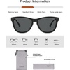 image:imageSOJOS Classic Square TR90 Polarized Sunglasses for Women Men SJ2713  Unisex running driving fishing golf outdoor activities lightweight frame UV400 protection multiple fashion colorsBlackGrey
