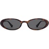 image:imageSOJOS Polarized Oval Sunglasses for Women Chic 90s Vintage UV400 Lightweight Retro Frame Sunnies SJ2676Brown TortoiseGrey