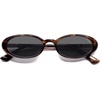 image:imageSOJOS Polarized Oval Sunglasses for Women Chic 90s Vintage UV400 Lightweight Retro Frame Sunnies SJ2676Brown TortoiseGrey