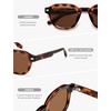 image:imageSOJOS Retro Polarized Square Sunglasses for Women Men  Vintage StyleTR90 Frame for Fishing Driving amp Daily Wear UV400 Protection SJ2707Tortoise  Brown Lens