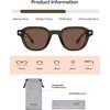 image:imageSOJOS Retro Polarized Square Sunglasses for Women Men  Vintage StyleTR90 Frame for Fishing Driving amp Daily Wear UV400 Protection SJ2707Transparent Olive  Brown