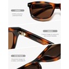 image:imageSOJOS Retro Rectangle TR90 Polarized Sunglasses for Men Women SJ2721  Unisex design driving fishing golf outdoor activities lightweight flexible frame UV400 protection scratch resistant lensesBrownBrown