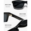 image:imageSOJOS Retro Rectangle TR90 Polarized Sunglasses for Men Women SJ2721  Unisex design driving fishing golf outdoor activities lightweight flexible frame UV400 protection scratch resistant lensesBlackGrey