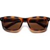 image:imageSOJOS Retro Rectangle TR90 Polarized Sunglasses for Men Women SJ2721  Unisex design driving fishing golf outdoor activities lightweight flexible frame UV400 protection scratch resistant lensesBrownBrown