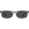 image:imageSOJOS Retro Rectangle TR90 Polarized Sunglasses for Men Women SJ2721  Unisex design driving fishing golf outdoor activities lightweight flexible frame UV400 protection scratch resistant lensesClear GreyGreen