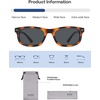 image:imageSOJOS Retro Rectangle TR90 Polarized Sunglasses for Men Women SJ2721  Unisex design driving fishing golf outdoor activities lightweight flexible frame UV400 protection scratch resistant lensesBrownGrey