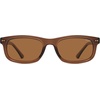 image:imageSOJOS Retro Rectangle TR90 Polarized Sunglasses for Men Women SJ2721  Unisex design driving fishing golf outdoor activities lightweight flexible frame UV400 protection scratch resistant lensesClear BrownBrown